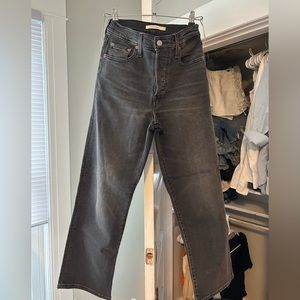 Levi ribcage straight jeans